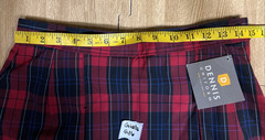 Dennis Girls School Plaid Uniform Skirt (Available: G16 or J15)