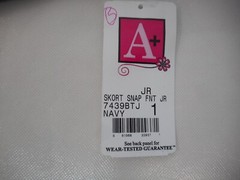 Girls A+ Navy Blue Uniform Skort Junior Sizes 1 Junior – 27 Junior