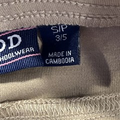 Izod Jegging Juniors Small 3/5 Khaki Faux Front Pockets Uniform School Preppy
