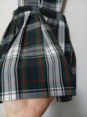 Vintage Flynn O’Hara Girls School Uniform Hunter Green Plaid Navy jumper Size 5