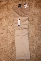 Dickies Girl’s Wide Band Stretch Fabric Classic Fit 9RG Khaki Pants 30″ x 32″
