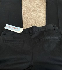 Cat & Jack Black Size 14 Girls Uniform Pants New With Tags