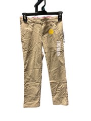 Cat & Jack Girl’s Straight Leg Uniform Pants, Tan Khaki, Size 8
