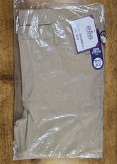 Girls 13/14 Beige Pants w/Pockets, School Uniform Approved Super Stretchy, New