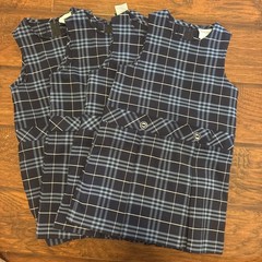 Flynn O’Hara Navy Light Blue Plaid Drop Waist Jumper Dress Lot Of 5 Sz 4 School