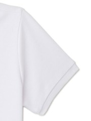 Wonder Nation Girls Polo Shirt Short Sleeve ~ Cotton/Polyester ~ White~ 14-16 P