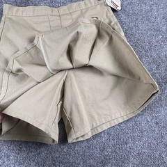 Vintage Y2K Dickies Skort Girls 14 Khaki Pleated Buckle Schoolgirl Uniform NWT