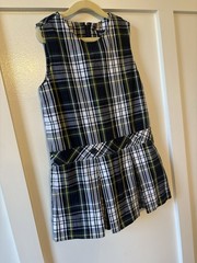 Parker Navy Green Yellow Plaid Girls’ Uniform Dress Little Girls Size 4