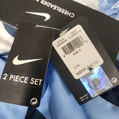Nike North Carolina Tarheels Youth Cheerleader Dress Set Size 5 – 2 Pc Blue 136