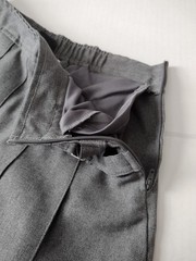 French Toast Solid Gray School Uniform Pleated Skort/Skirt, Girls 10