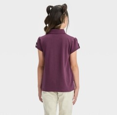 Cat & Jack Short Sleeve Polo Uniform Shirt size XXL 16/18 – Burgundy NEW