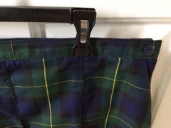 Lands’ End School Uniform Women’s Adult Sz 10 Plaid Box Pleat Skirt Top of Knee