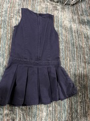 Cherokee Girls Navy Blue Pleated Dress Size 5