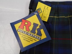 Girls R/K Multi-Color Plaid Kick Pleat Uniform Skirt plus &Teen Sz 6 1/2-10 Teen