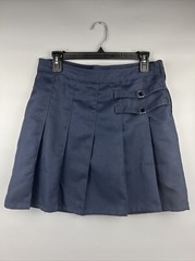 French Toast Skorts Scooter Girl Uniform Navy Blue Pleated 14 Plus Mini Skirt
