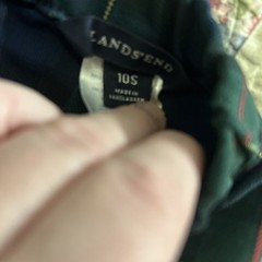 Lands End School Uniform Plaid A-Line Skirt Hunter/Classic Navy Plaid Size 10S
