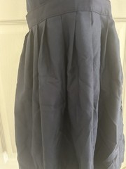 French Toast Navy Blue Button Shoulder Pleated Side Girls Uniform Size 16