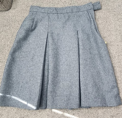 Dennis Uniform Girls Pleated Gray Skirt~JUNIOR 1