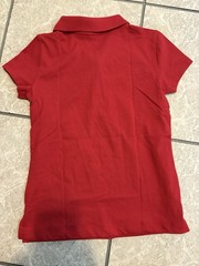 NWT Girls Old Navy Uniform Pique Polo Shirt Size S 6-7 Red