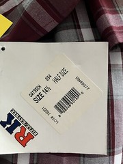 Girls R/K Maroon/Gray & White Plaid Box Pleat Uniform Skirt Reg.&plus Sz 7-201/2