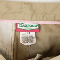 Classroom School Uniforms Adult Stretch Matchstick Shorts 7/8 Career Casual Gym