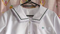 E176 ^_^ Japanese SchoolGirl Uniform Summer ! Perfect Condition. Navy. M