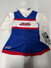 Nfl Team Apparel Kids Buffalo Bills Cheerleader Dress Set 2T 2 Piece Blue