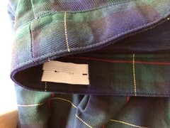 Lands’ End Size 16 School Uniform Girls Plaid Skort Top Knee Hunter/Classic Navy
