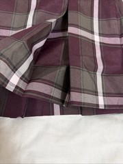 Dennis Uniform Girls Size 5 Burgundy James Plaid Skirt Zip Side NWT 868