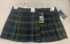 2 French Toast Pleated Plaid Skirt Green Navy School Girl Uniform Women’s Size 8