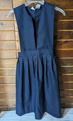Girls Navy blue Jumper V-Neck Pleated French Toast Uniform Size 14