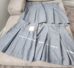 Dennis Uniform Girls Pleated Gray Skirt~JUNIOR 1
