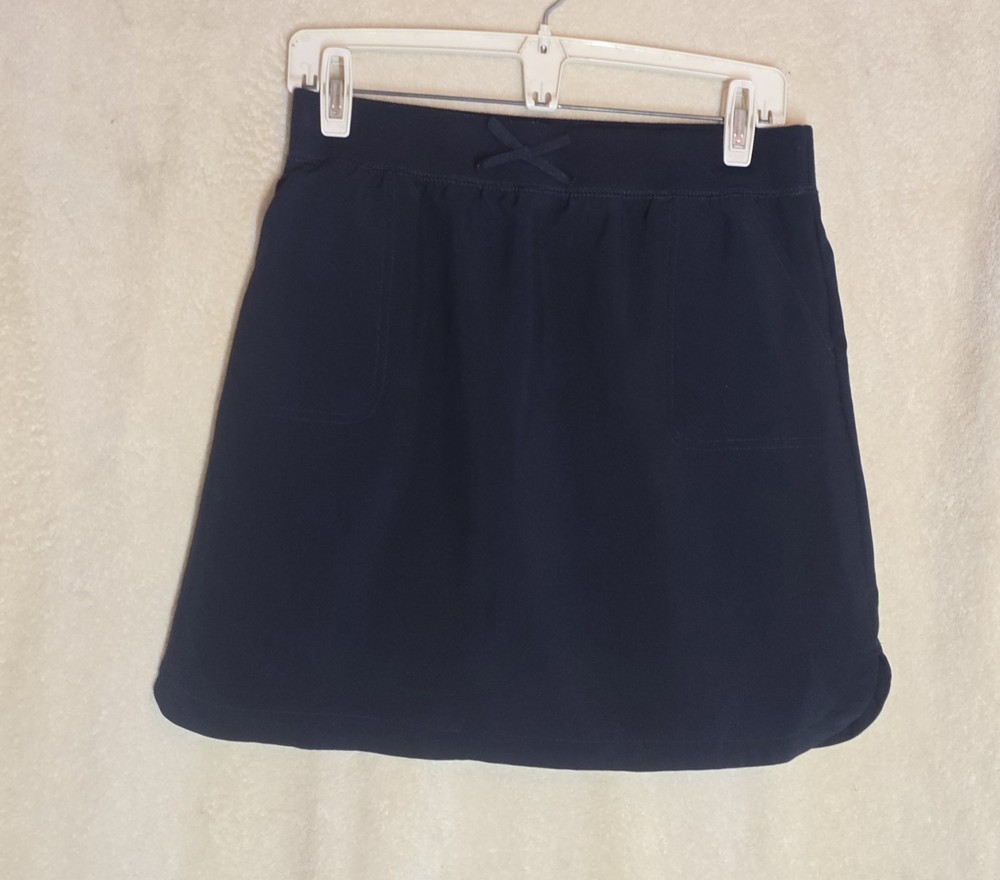 Nautica School Uniform Girls Woven Performance Skort Navy 14.5