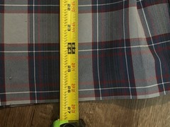 Dennis Uniform V-Neck Dunbar Plaid Jumper Size Medium