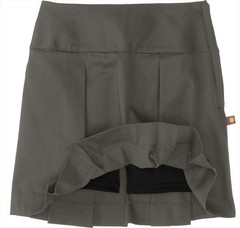 DENNIS SCHOOL UNIFORM GREY SKORT DROP YOKE KICK PLEAT SKIRT SIZE GIRLS 10 G10