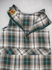 Girls R/K Green & Tan Plaid Uniform Jumper Dress Reg. &plus Sizes 6 – 18 1/2