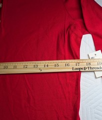 Aeropostale Polo Shirt Junior Red Short Sleeve Stretch Work Uniform Top