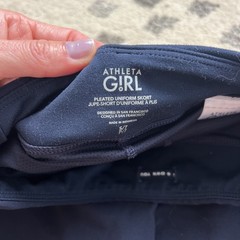 Athleta Girl Uniform Skirt Lot Small 7 Navy Skort School Day Pleated