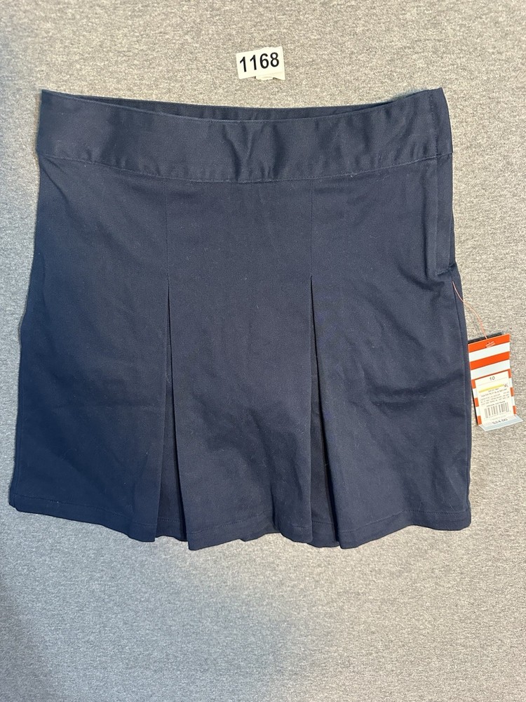 NWT Cat and Jack Navy Blue Skirt Skort Bike Shorts Girls Size 10 School Uniform