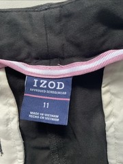 Izod Approved Schoolwear Size 11 Black Skinny Bermuda Shorts School Uniform