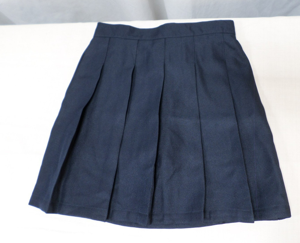 EUC DESIGNER IZOD APPROVED SCHOOLWEAR PLEATED POLYESTER BLUE SKORT SKIRT SIZE 14