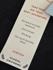 Cat & Jack Black Size 14 Girls Uniform Pants New With Tags