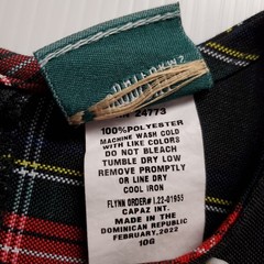 ☘️ Flynn O’Hara 10G Drop Waist Jumper Dress School Uniform Red Green Black Plaid