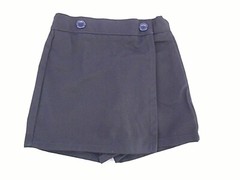 Girls R/K Navy Blue 2-Button Box Pleat Uniform Skort Sizes 3 – 16