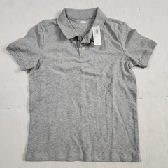 Old Navy Uniform Polo Shirt Gray Youth Size Small 6-7 Stretch Girls