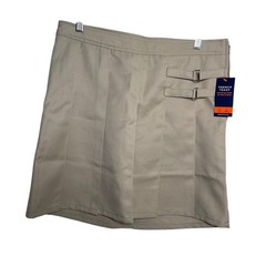 French Toast Skirt Girl’s 16 Brown Pleated Mini Casual Solid NWT