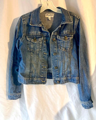 Mudd Denim Blue Jean Jacket Child Size 10/12 Medium 5 Button