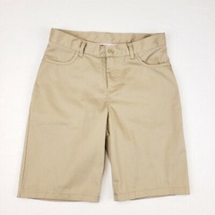 Classroom School Uniforms Adult Stretch Matchstick Shorts 7/8 Career Casual Gym