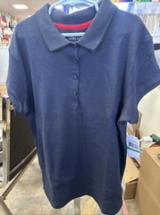 Nautica School Uniform Polo Shirt Plus Sz L/G (12.5/14.5) Navy