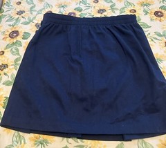 George Sz 10 1/2 Plus Navy Blue Pleated Skort NWOT